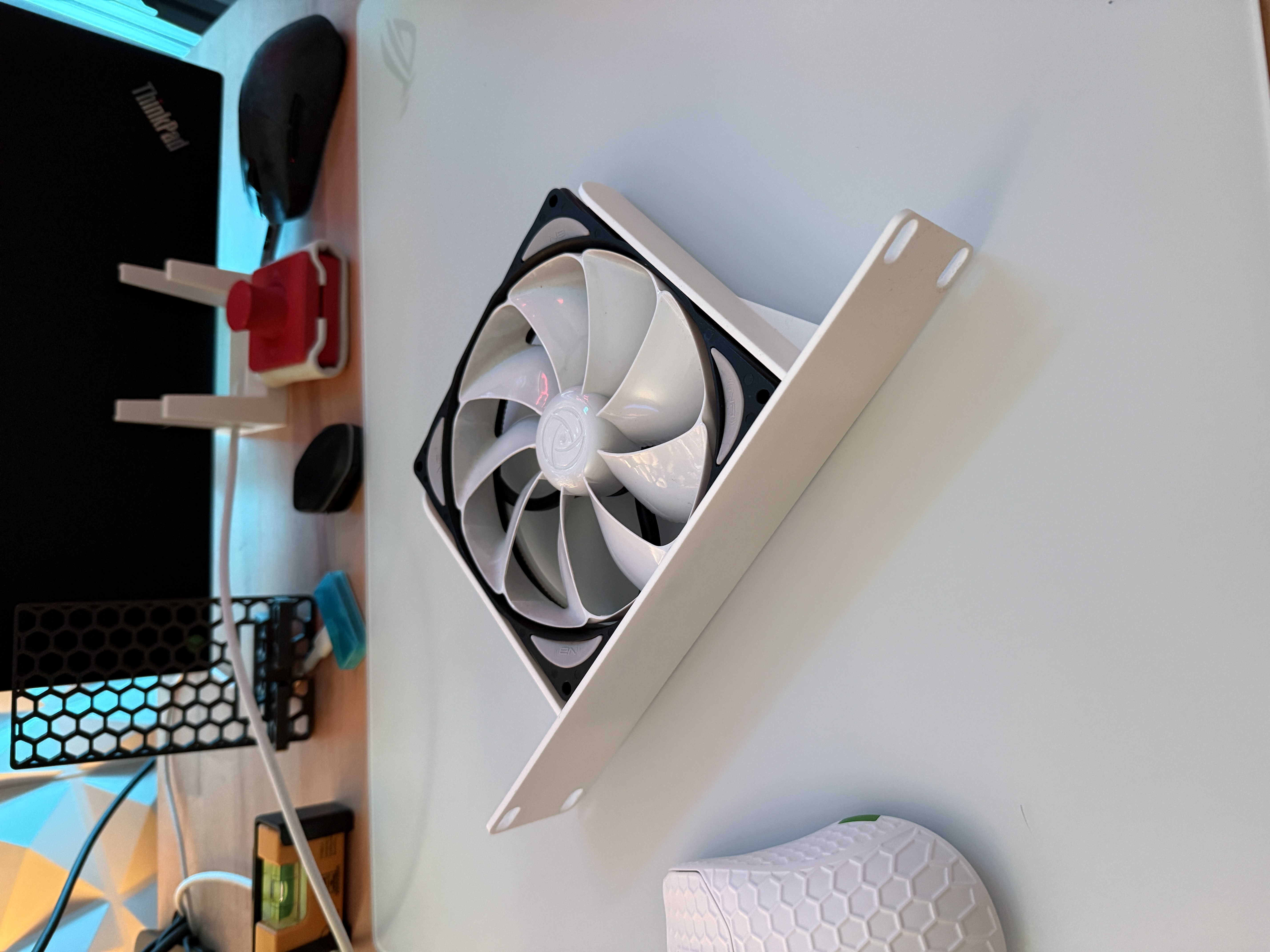 10" Rack Mount 1U 140mm Fan Bracket (Normal & Noctua Edition)
