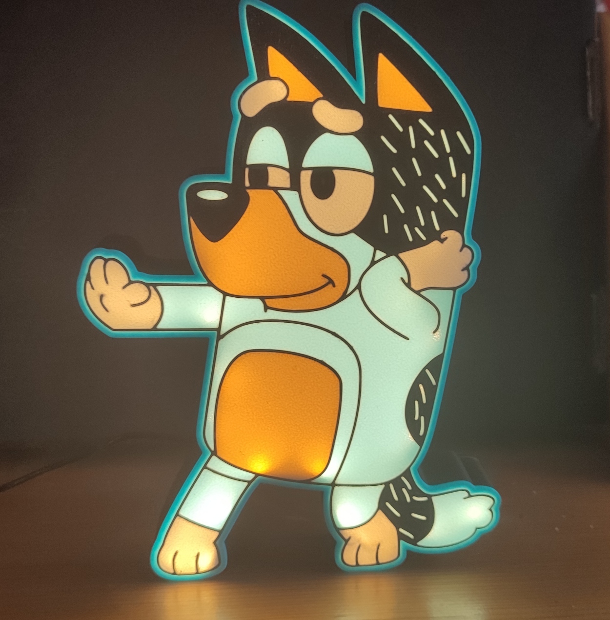 Lightbox - Bandit (Bluey) - Multicolor Print
