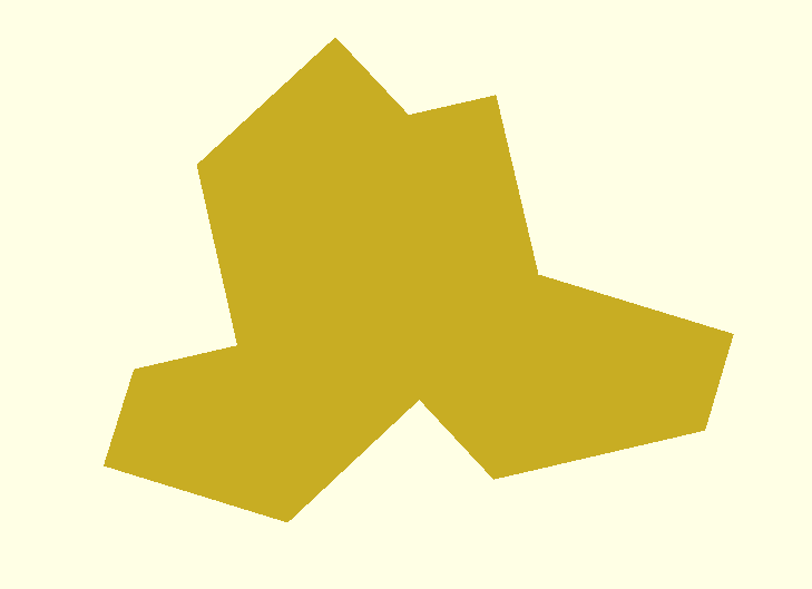 Einstein Tile (Aperiodic Monotile) – STL + OpenSCAD