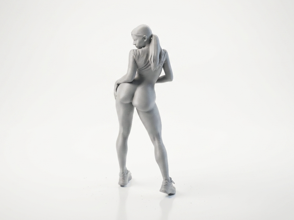 Bodysuit Lady Figurine Female Character 3D Printable