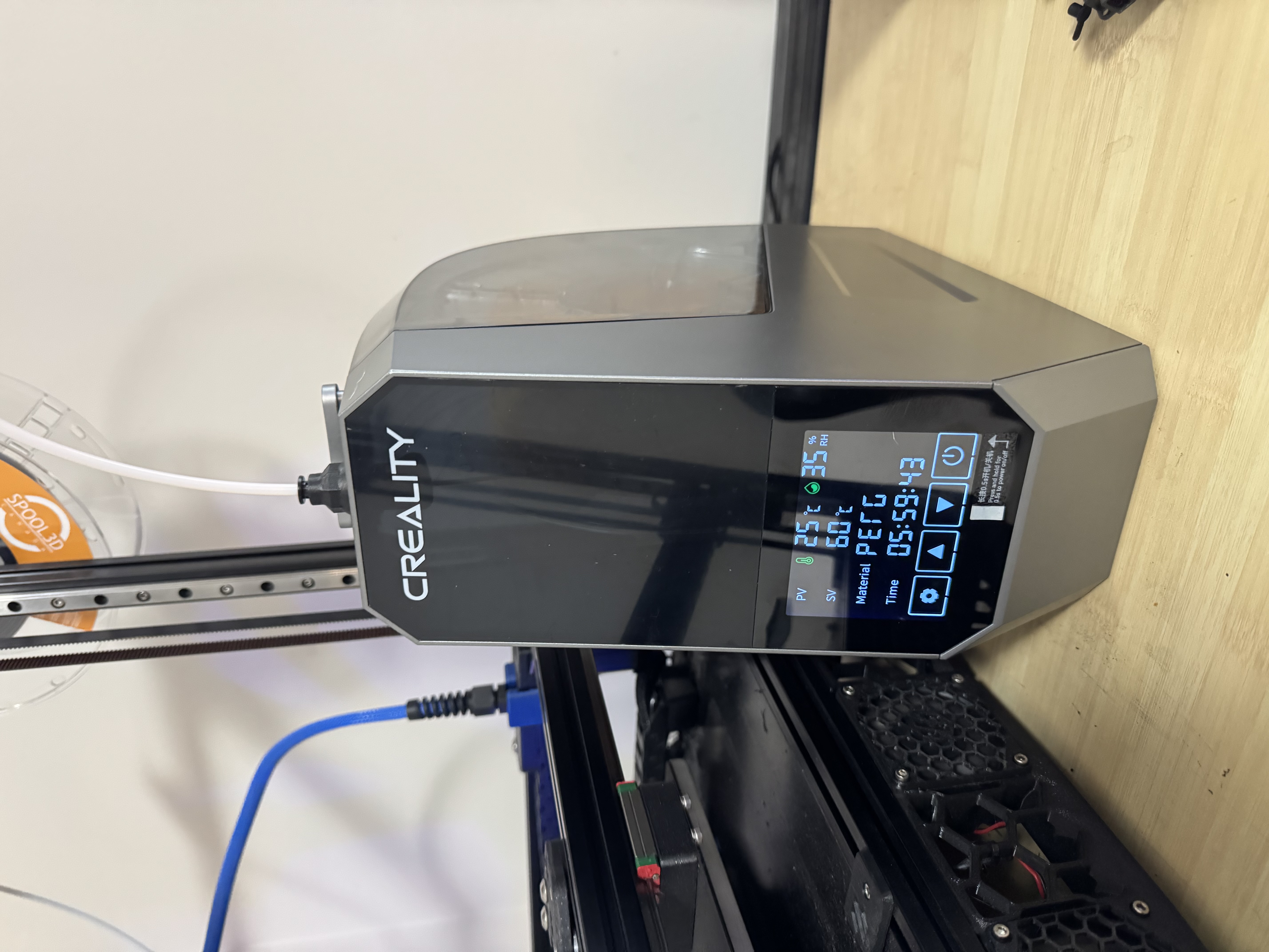 A Better Bowden Tube Adapter for the Creality Space Pi Filament Dryer