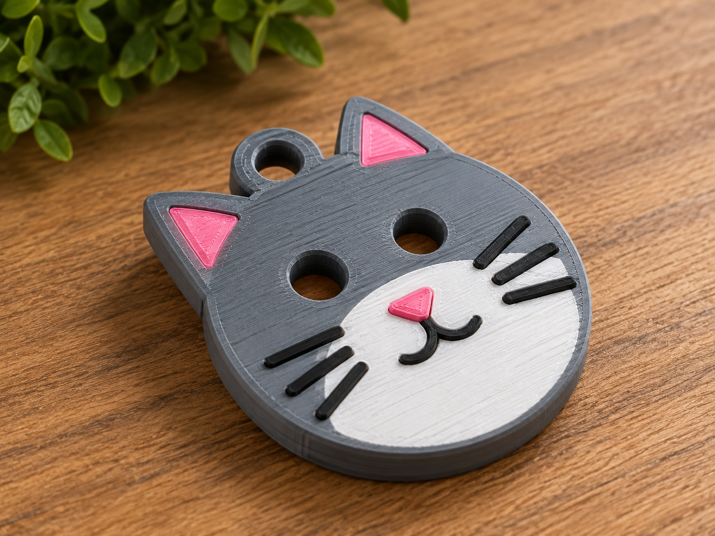 Cute cat keychain