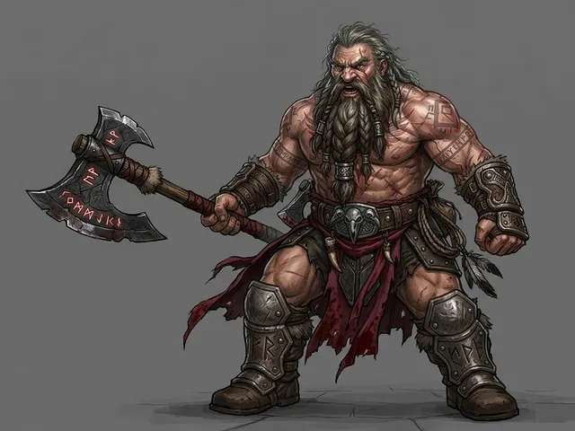 Dwarf barbarian