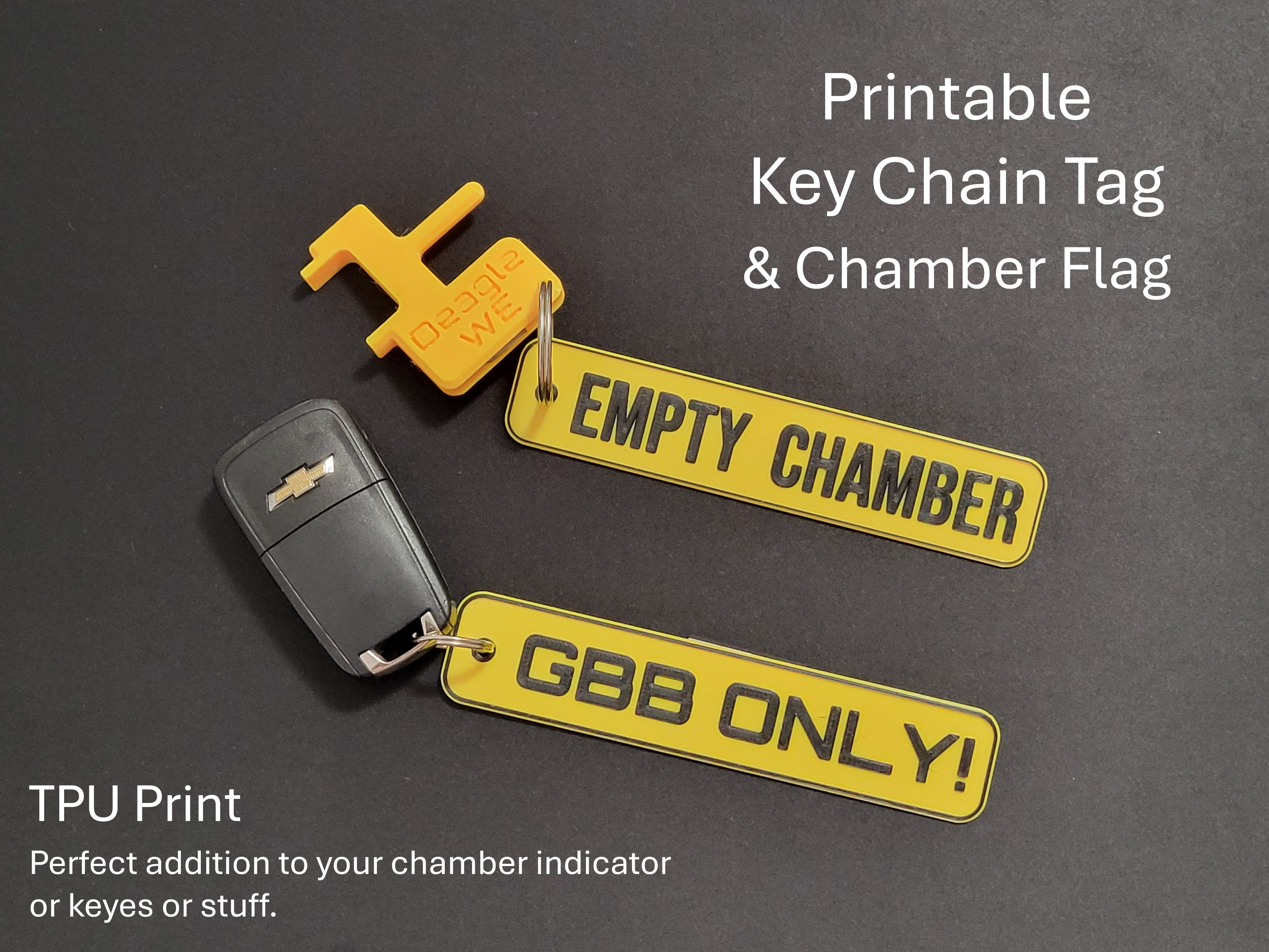 Key Chain Tag / Chamber Flag - Airsoft - Free Download