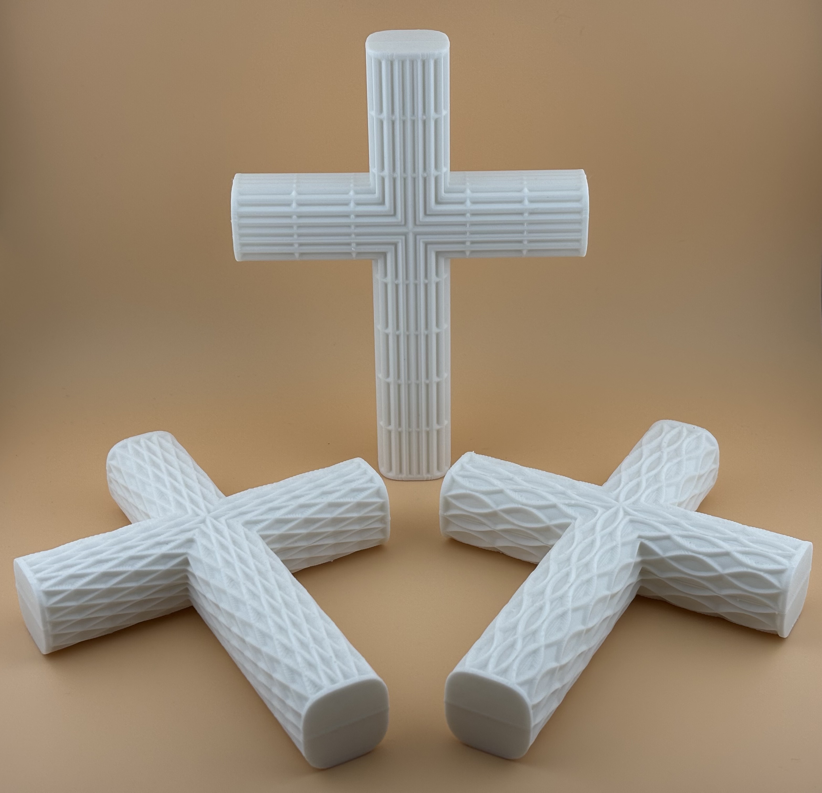Textured Easter Cross Set - Modern Geometric Surface Designs — thumbnail 3