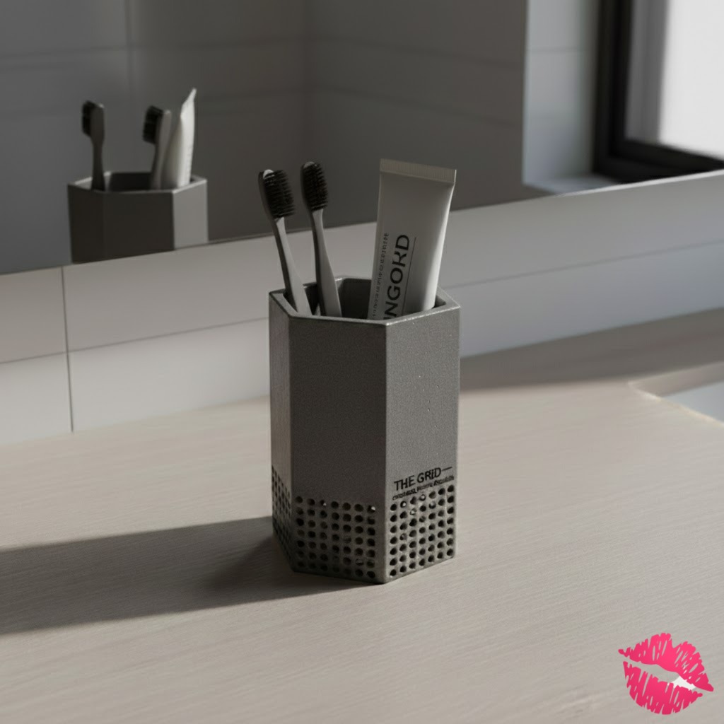 Porta Cepillos // The Grid - Coleccion Hexa Monolith