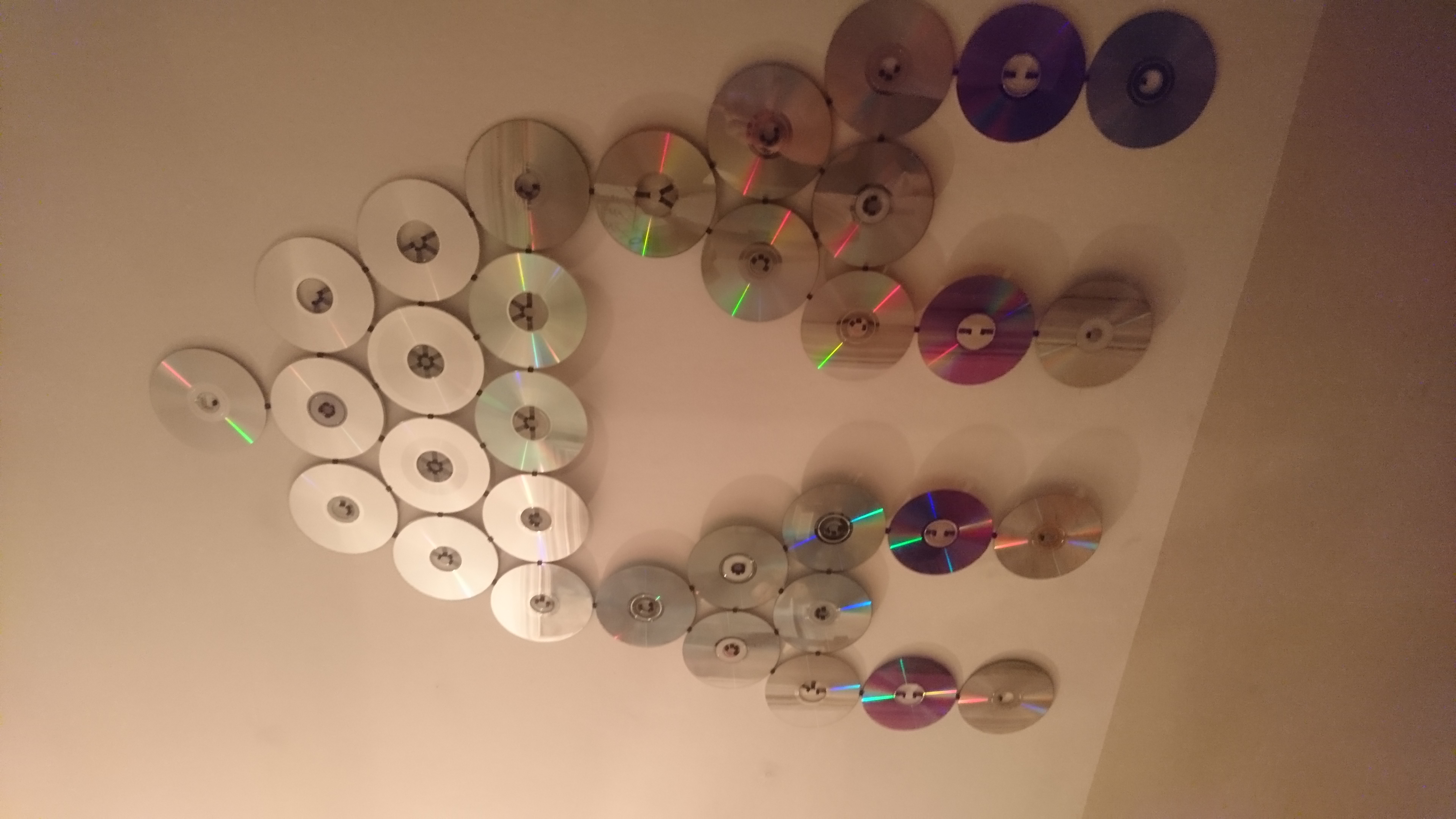 Connector for CD wall art