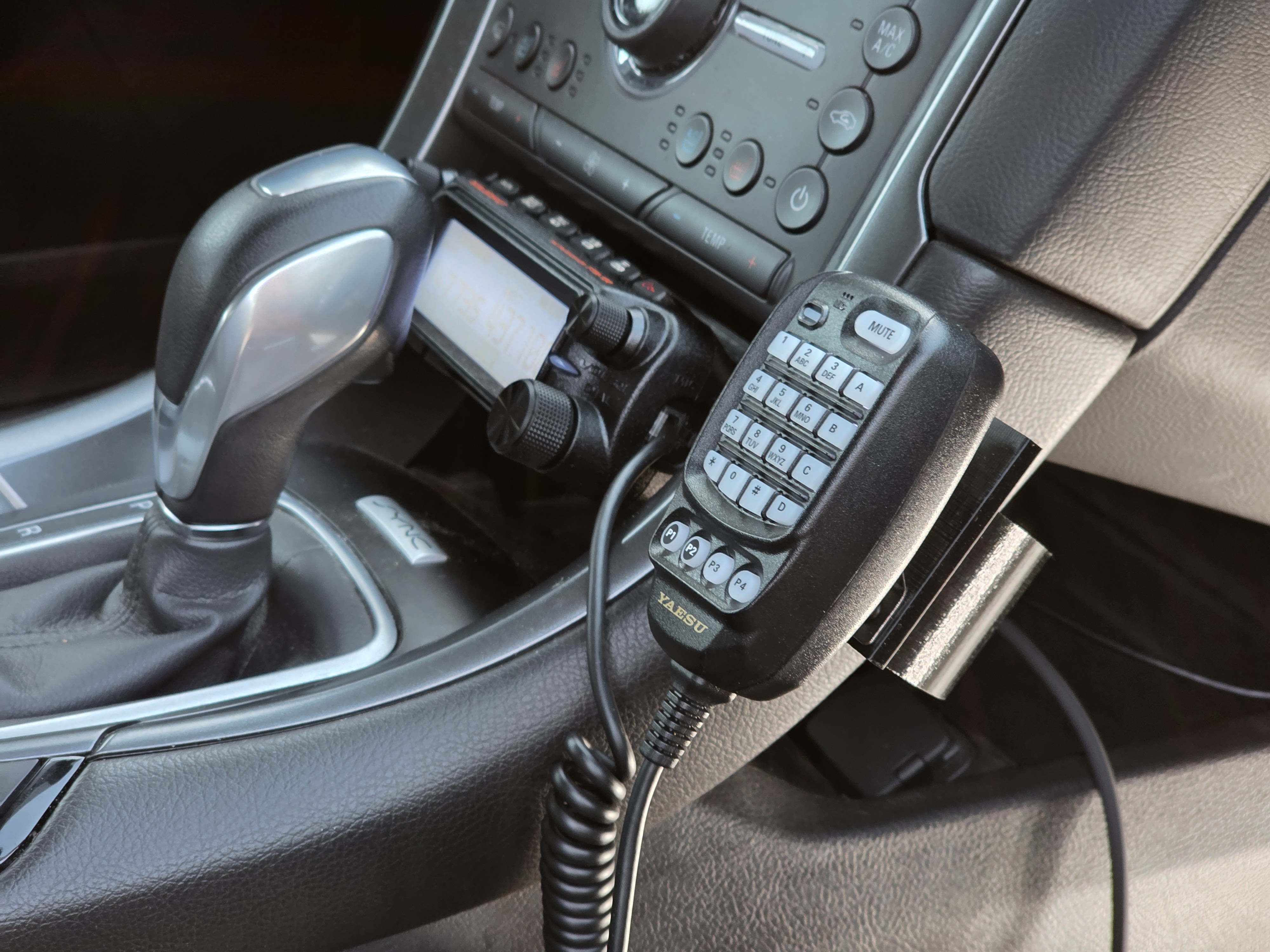 Mic Stand Add-On for Yaesu FTM-150R + Ford Fusion 2016 Detached Head Mount