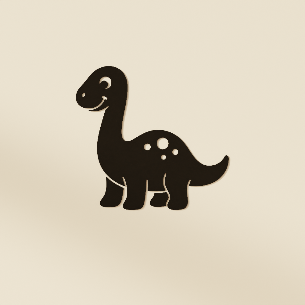 Kids Brachiosaurus Dino Wall Art Print