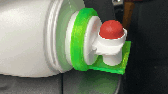 minimal rotating laundry detergent drip catcher (no cup)