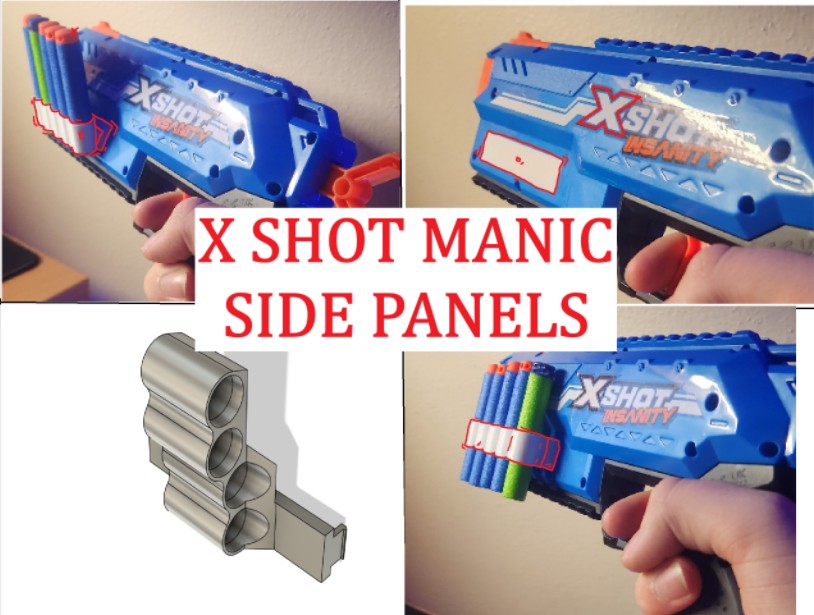 X Shot Manic Side Panel Replacements