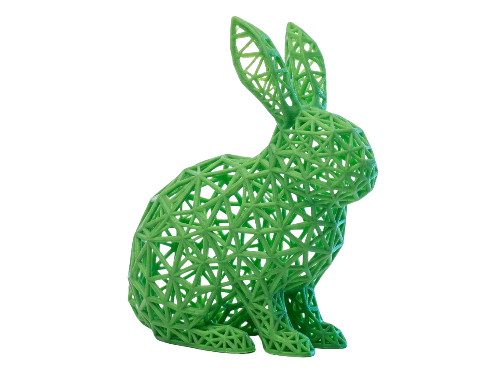 Voronoi Rabbit – Lattice Bunny Sculpture (No Infill Needed)