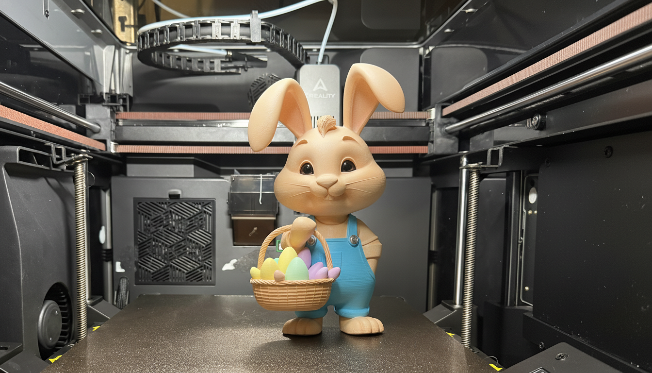 Bunny with Fruit Basket