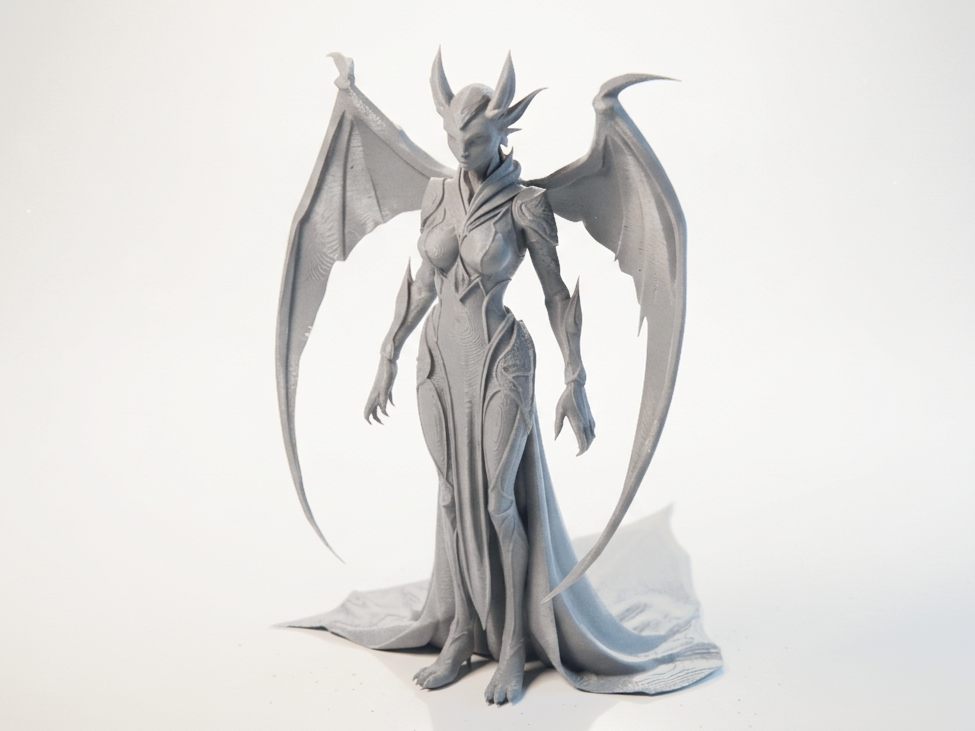 Demon Queen Figurine Fantasy Collectible 3D Printable