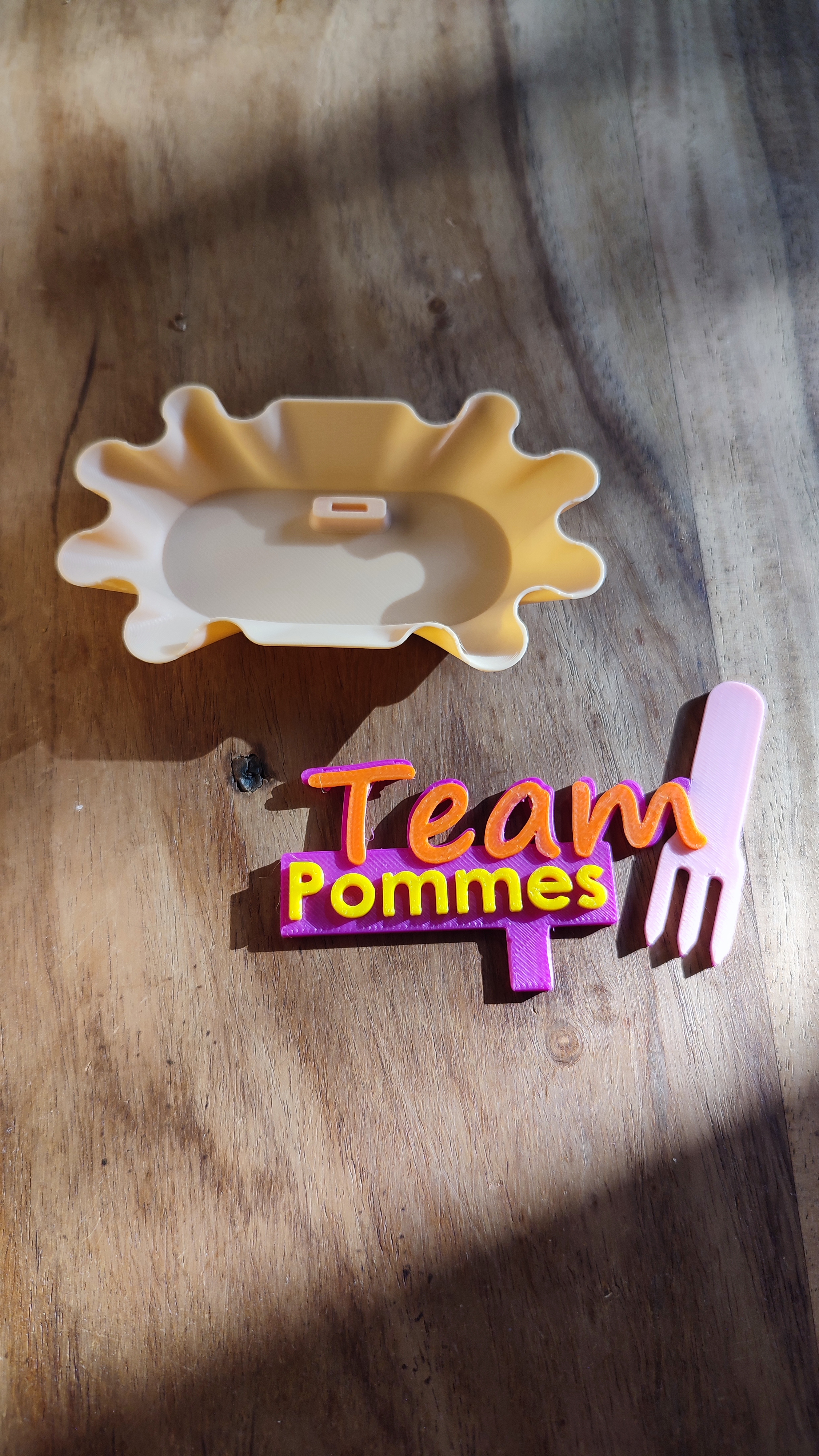 Team Pommes Schale Gutschein Geschenk