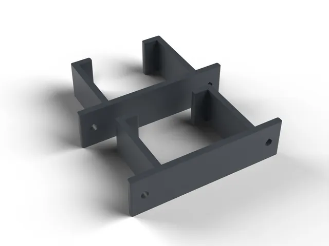 Power Strip Brackets - Mount an Extension Lead Under the Desk or on the Wall, No Supports (OpenSCAD)