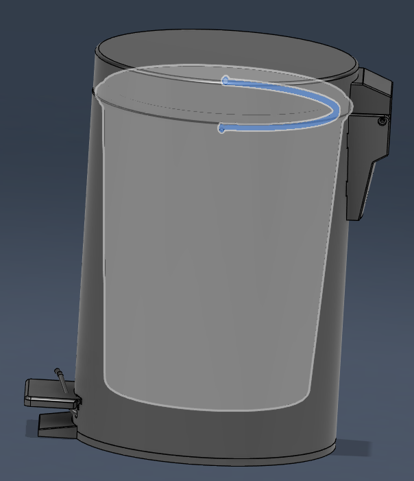 small trash can (252x170 mm)