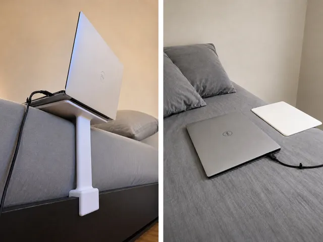 Bedside Laptop Stand / Mattress-Level Bed Rail Mount