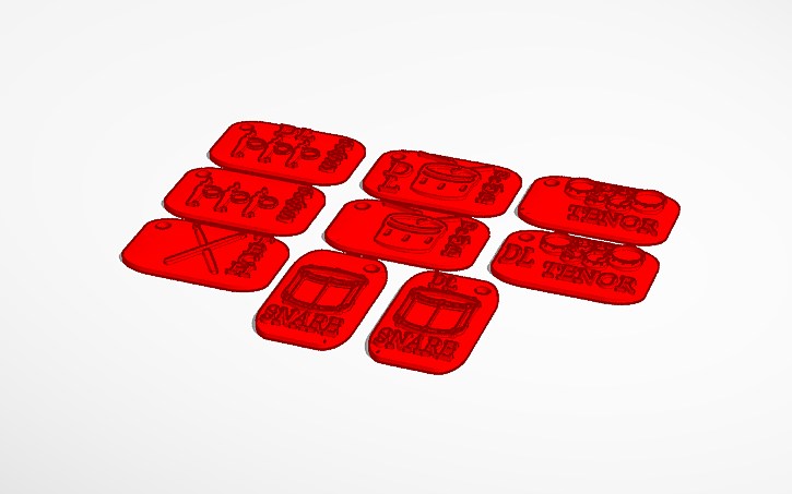 Drum line Key chains