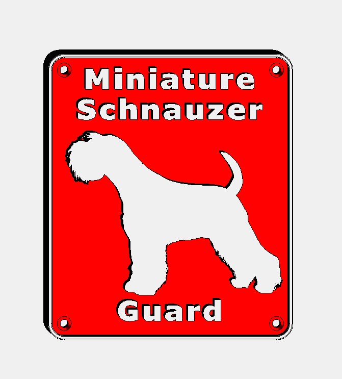Miniature Schnauer - Guard Plate -Take a look to my other models.