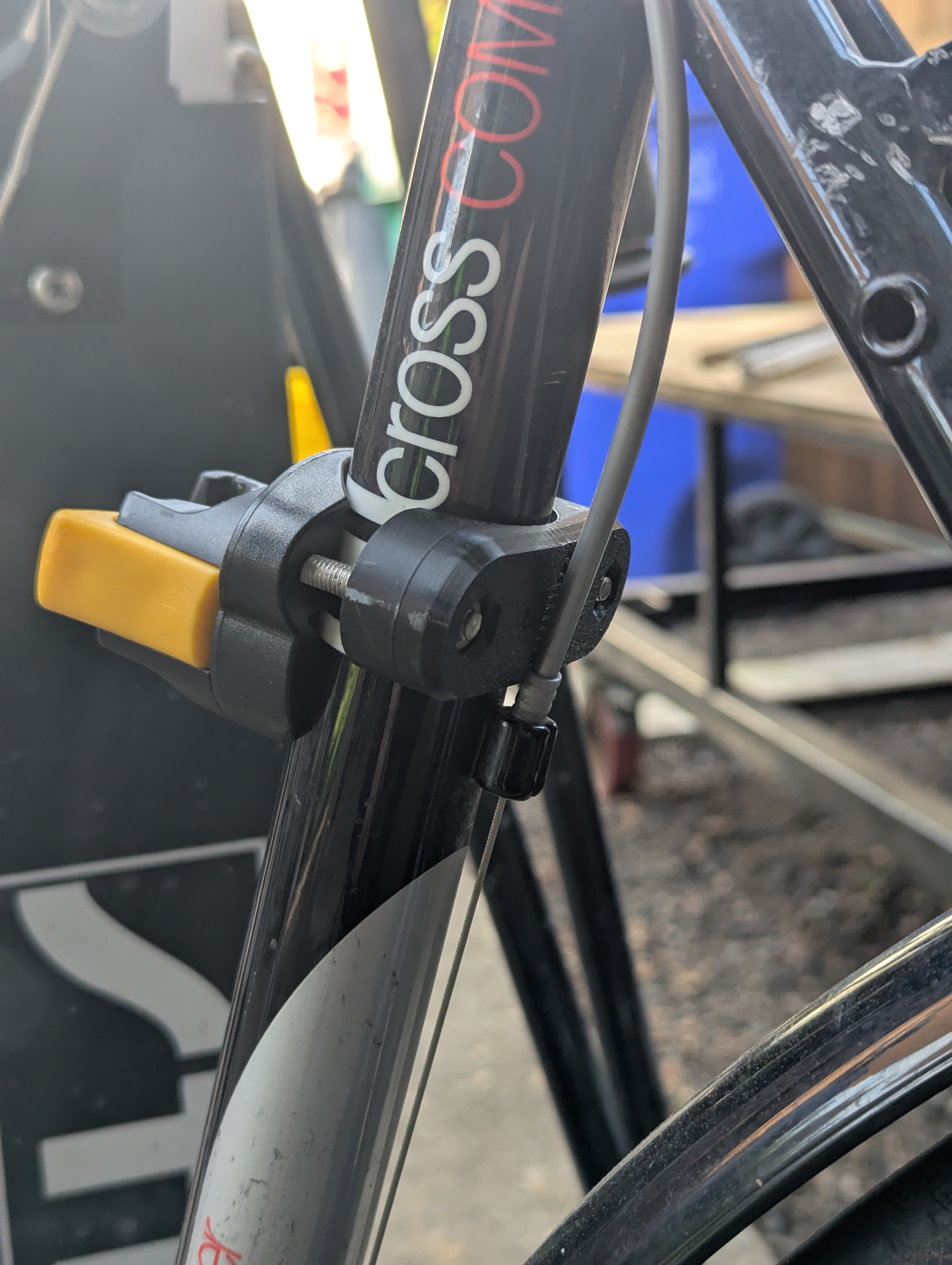 Bike lock clip replacement mount