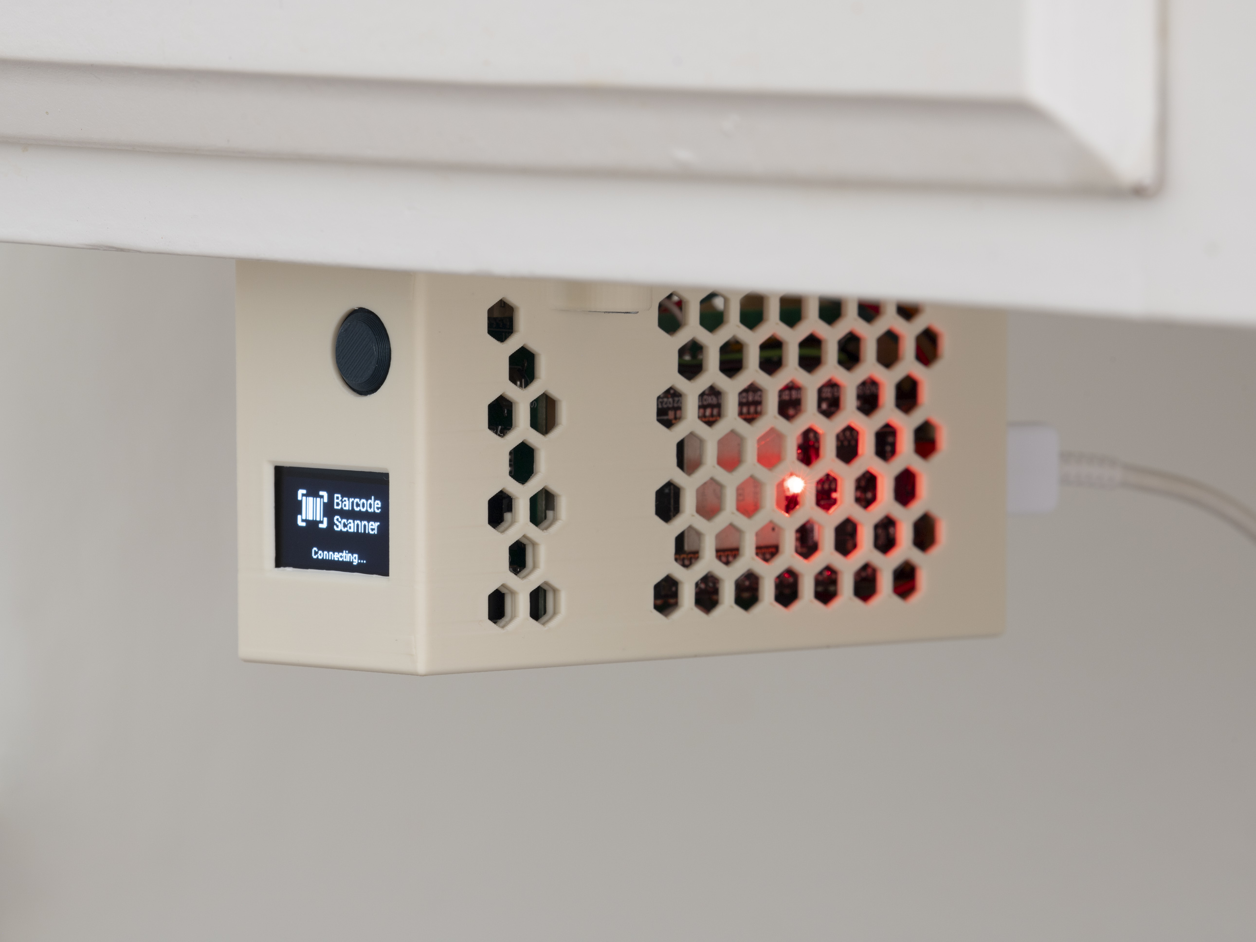 ESP32 Barcode Scanner Case – Under-Cabinet Mount