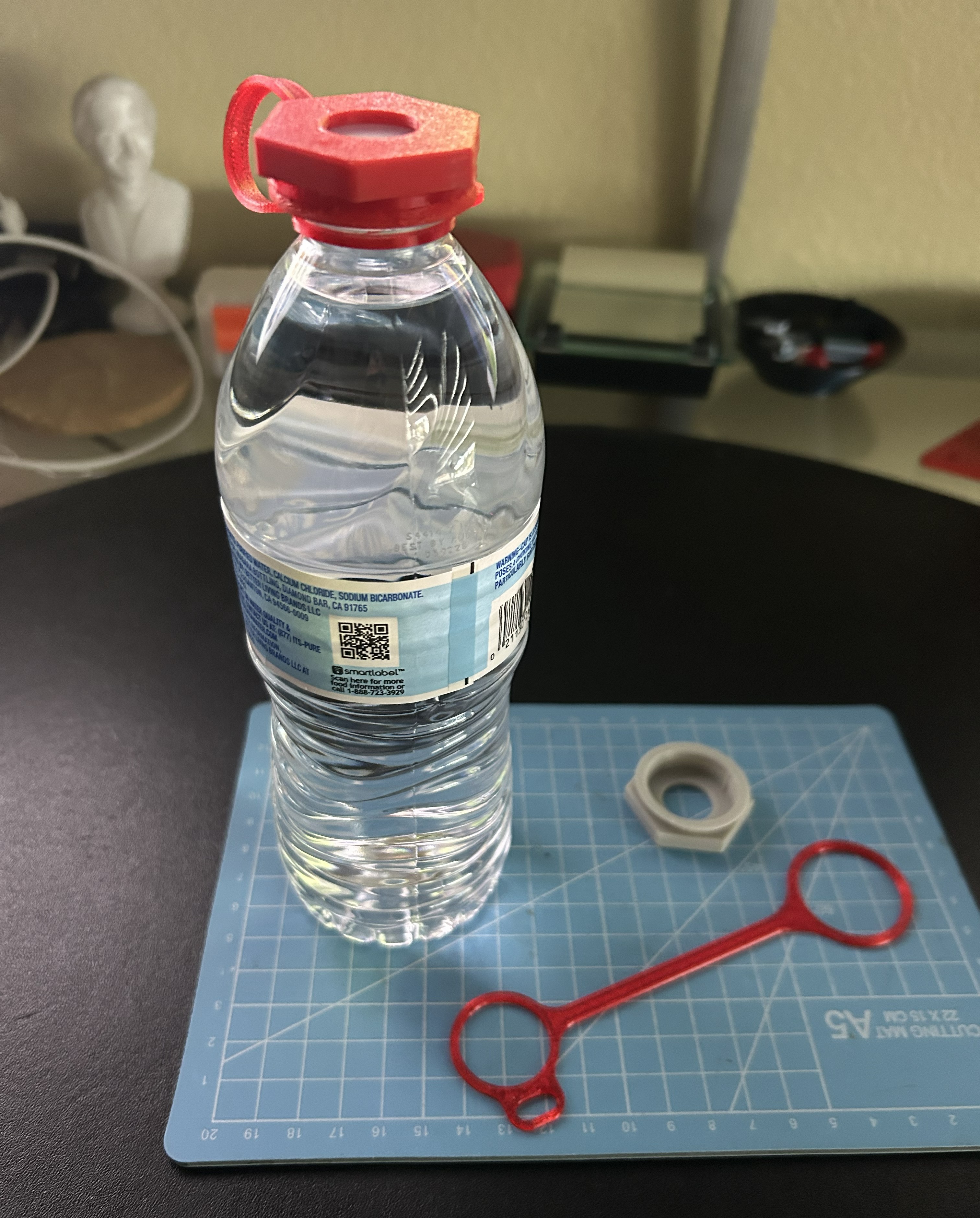 Easy Open Cap for disposable water bottles