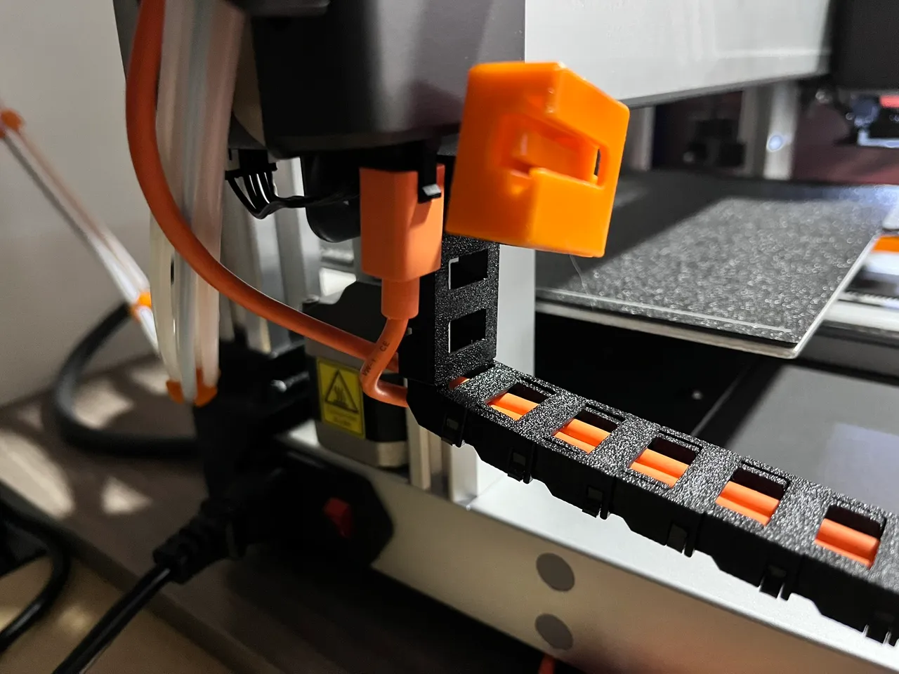 Kobra 3 Side Cable Chain with removable camera mount by