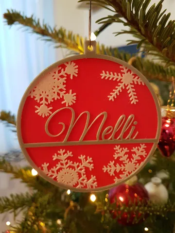 Customizable Christmas Name Ornament