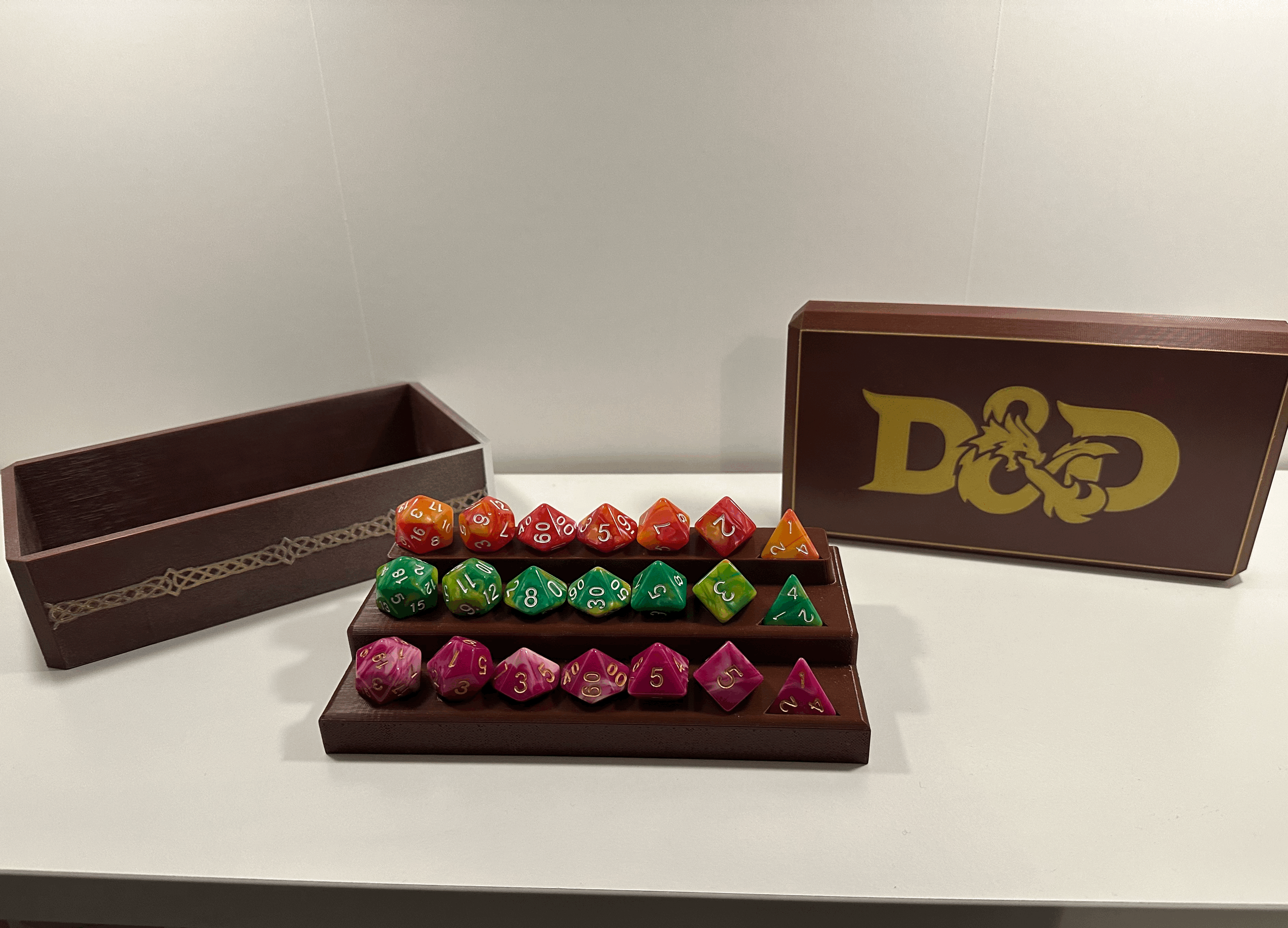 Miniatura 3 do modelo 3D Dice Box + Dice Stand