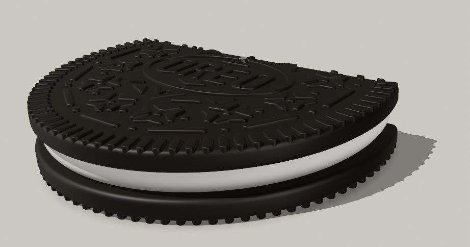 Mold Oreo cookie onlay relief 3D model 3D printable
