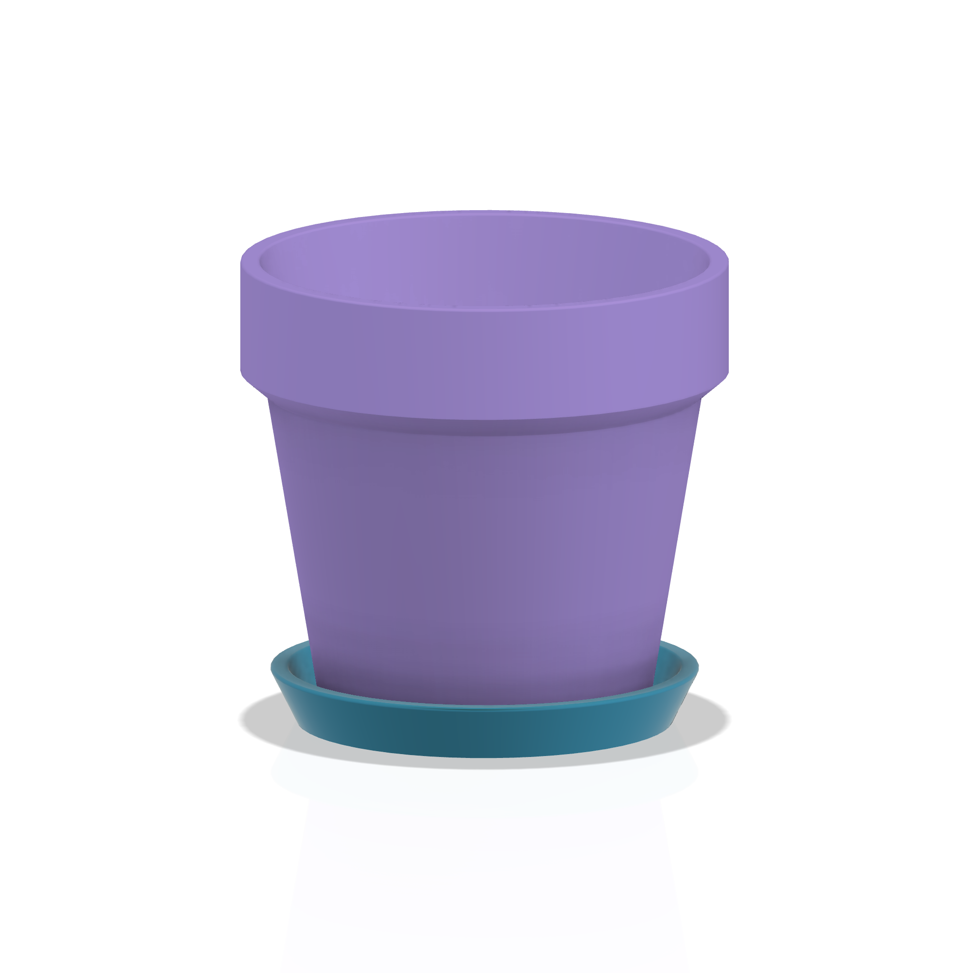 Simple Planter, Plant Pot, Flower Pot with Tray