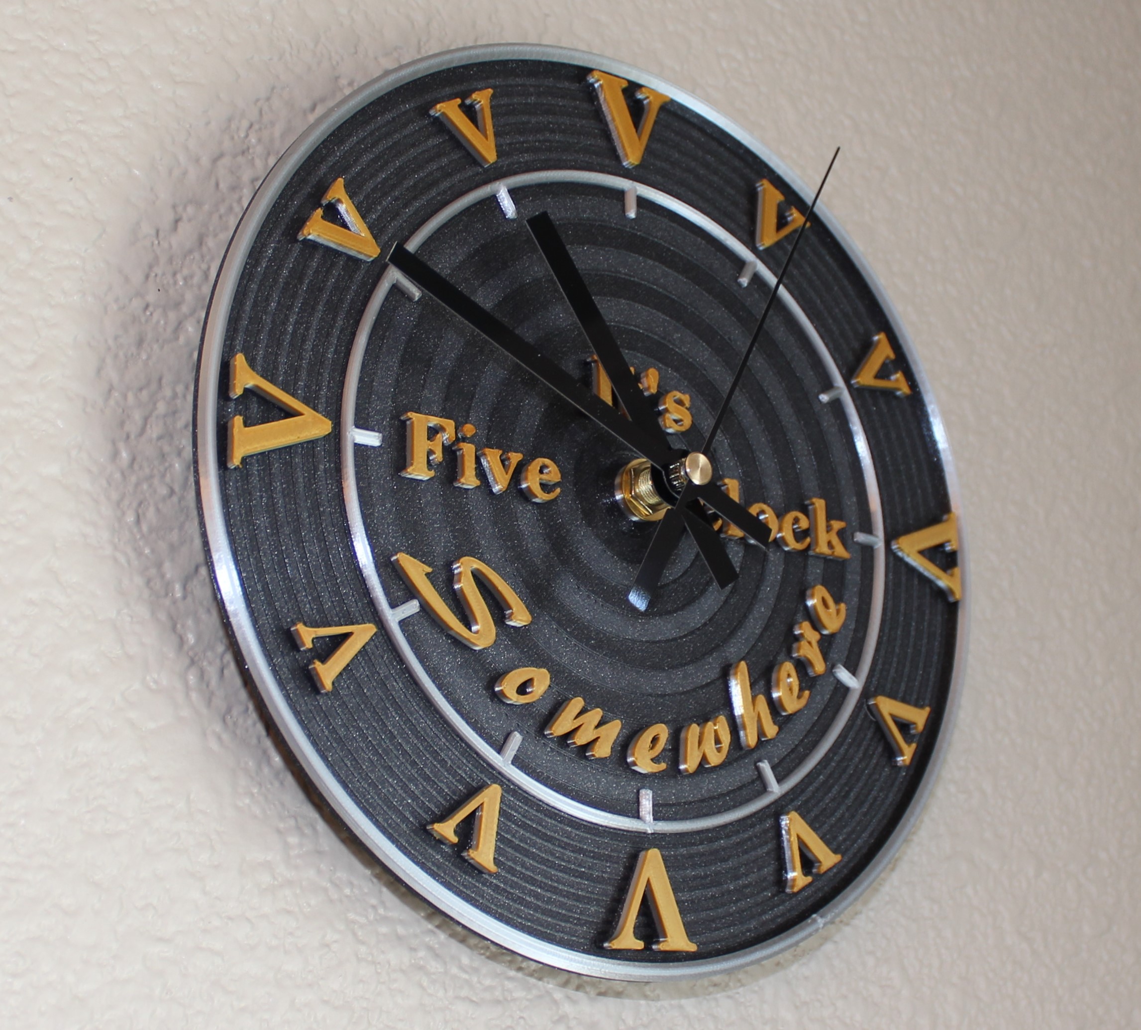 It's 5 o'clock somewhere clock