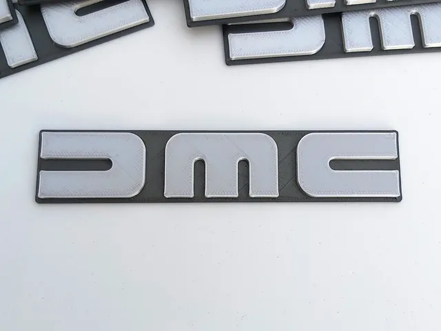 DeLorean logo (OpenSCAD)