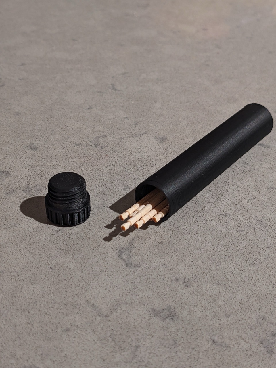 Screw Top Toothpick Holder