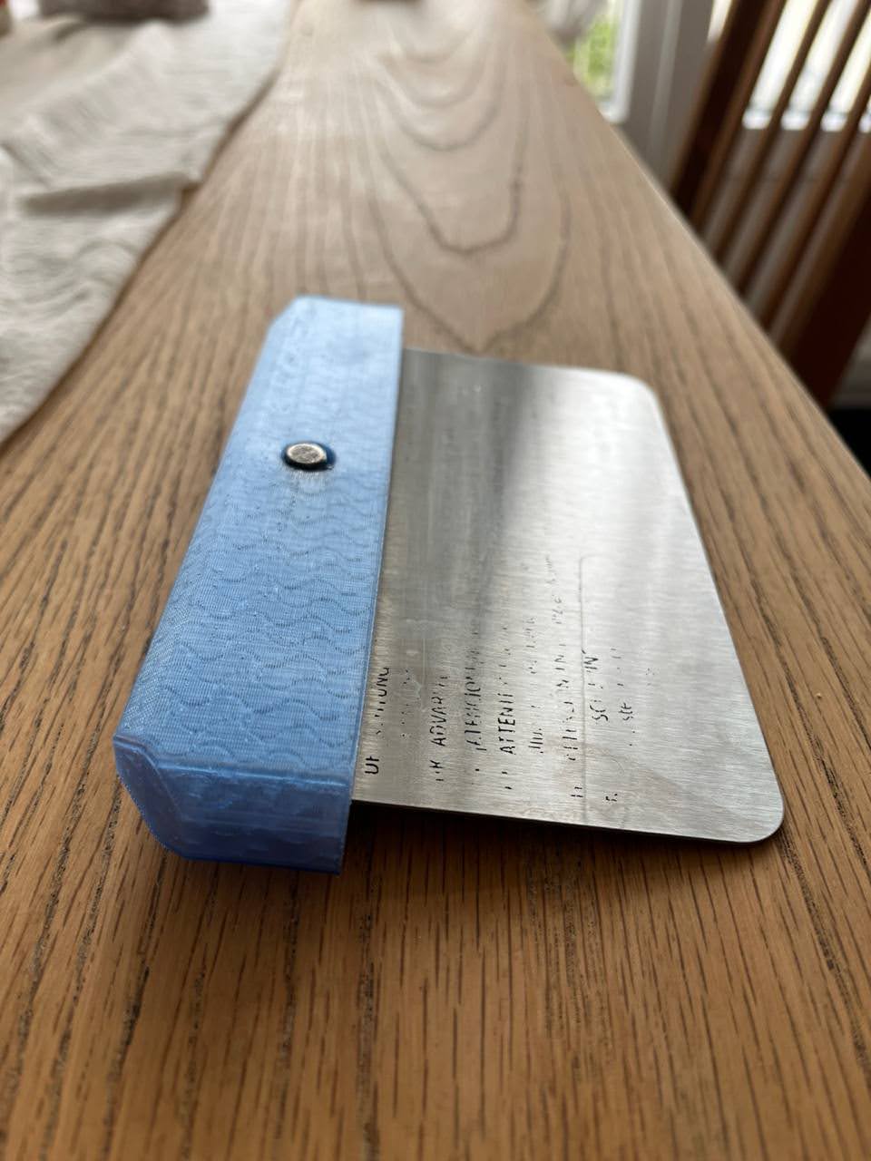 Halterung für Ooni Karu Edelstahlplatte als Teigschneider | Holder for Ooni Karu Stainless Plate as Dough Cutter