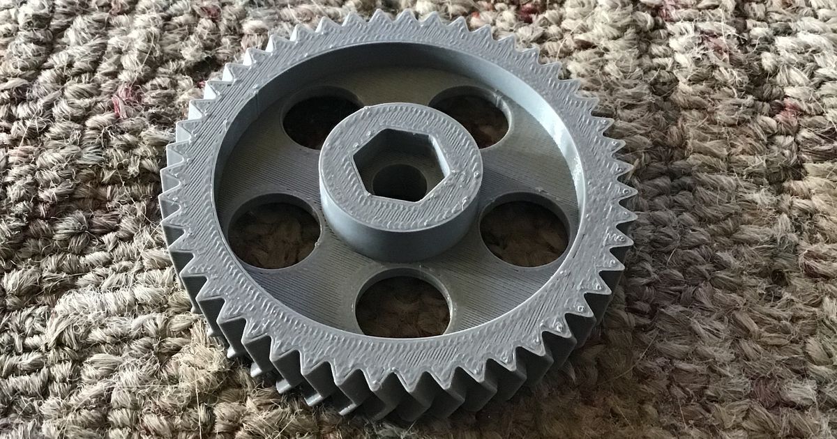 herringbone large gear by Ccuhrig Download free STL model