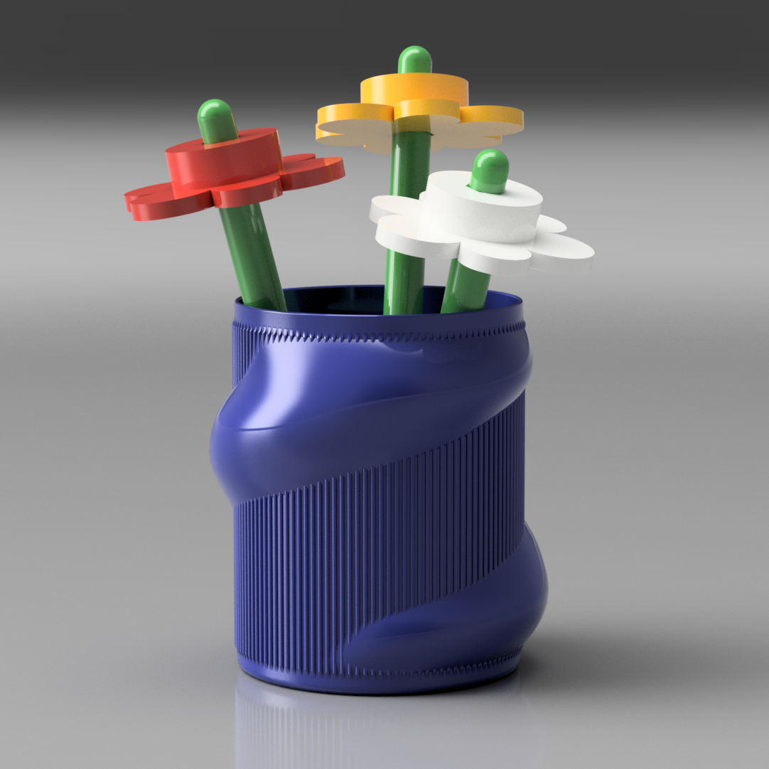 Small Cactus Spiral Vase Vase mode not required. Water Tight No