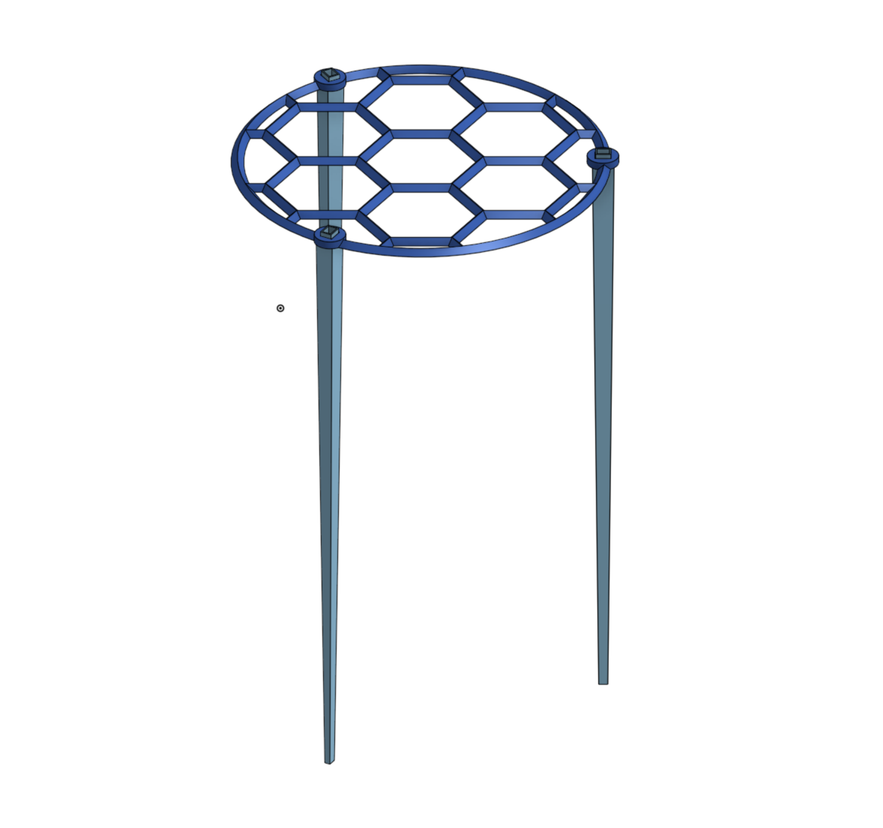 Stackable Honeycomb Grid Plant Trellis