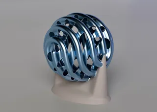 Curvy Sphere Basket by SteedMaker | Download free STL model ...