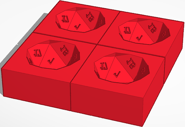 D20 ice mold