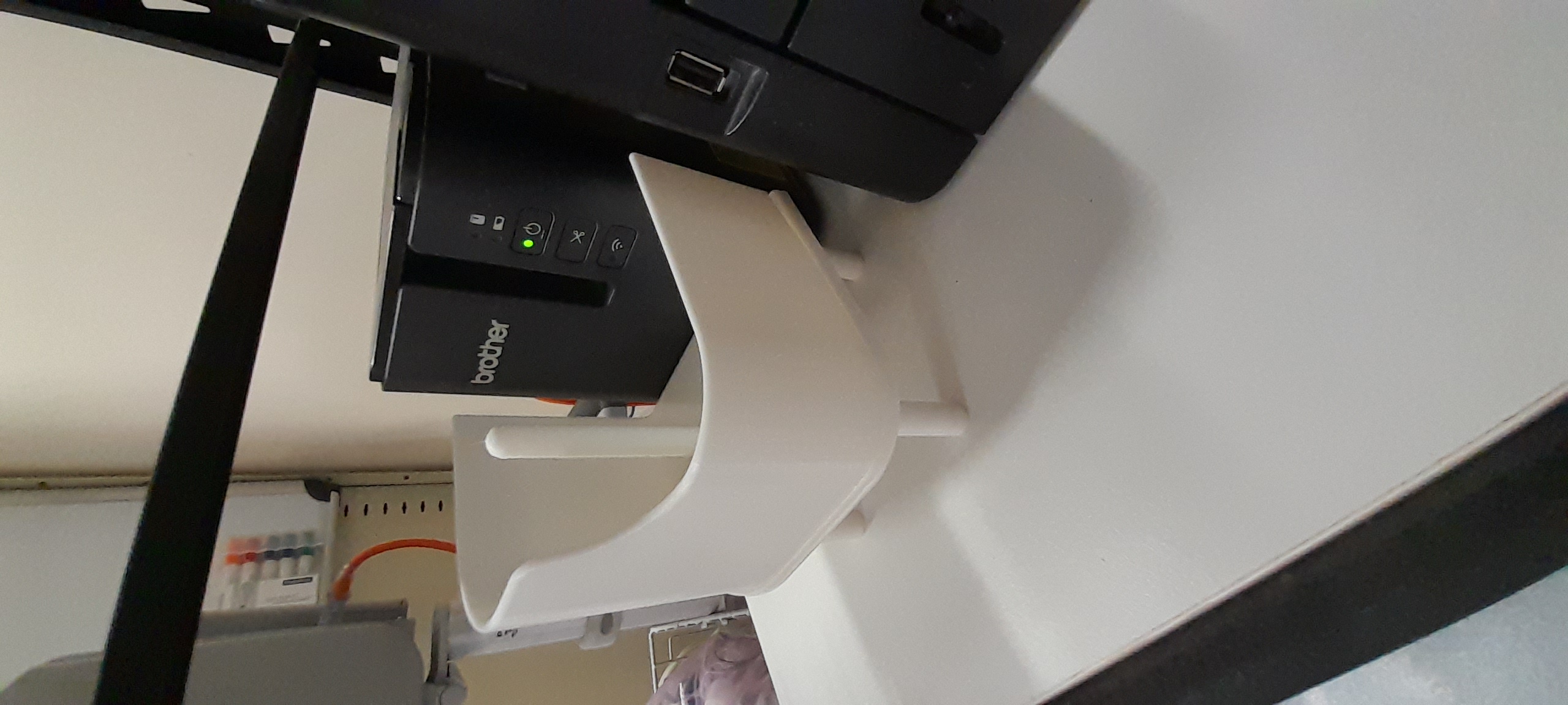 Label catch tray for brother printer