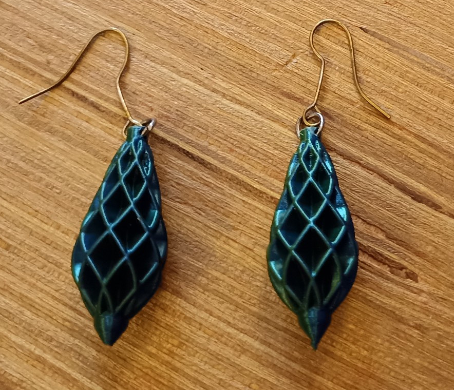 pine cone earrings