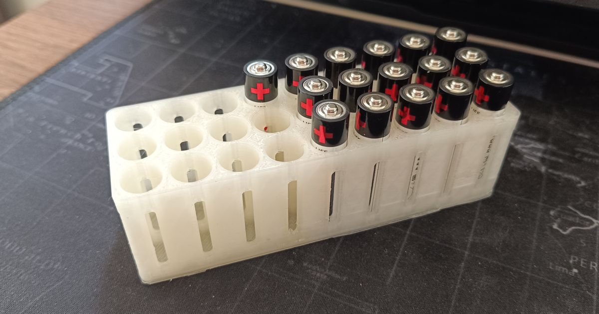 AAA Battery Box by Jarosław Wójcicki Download free STL model