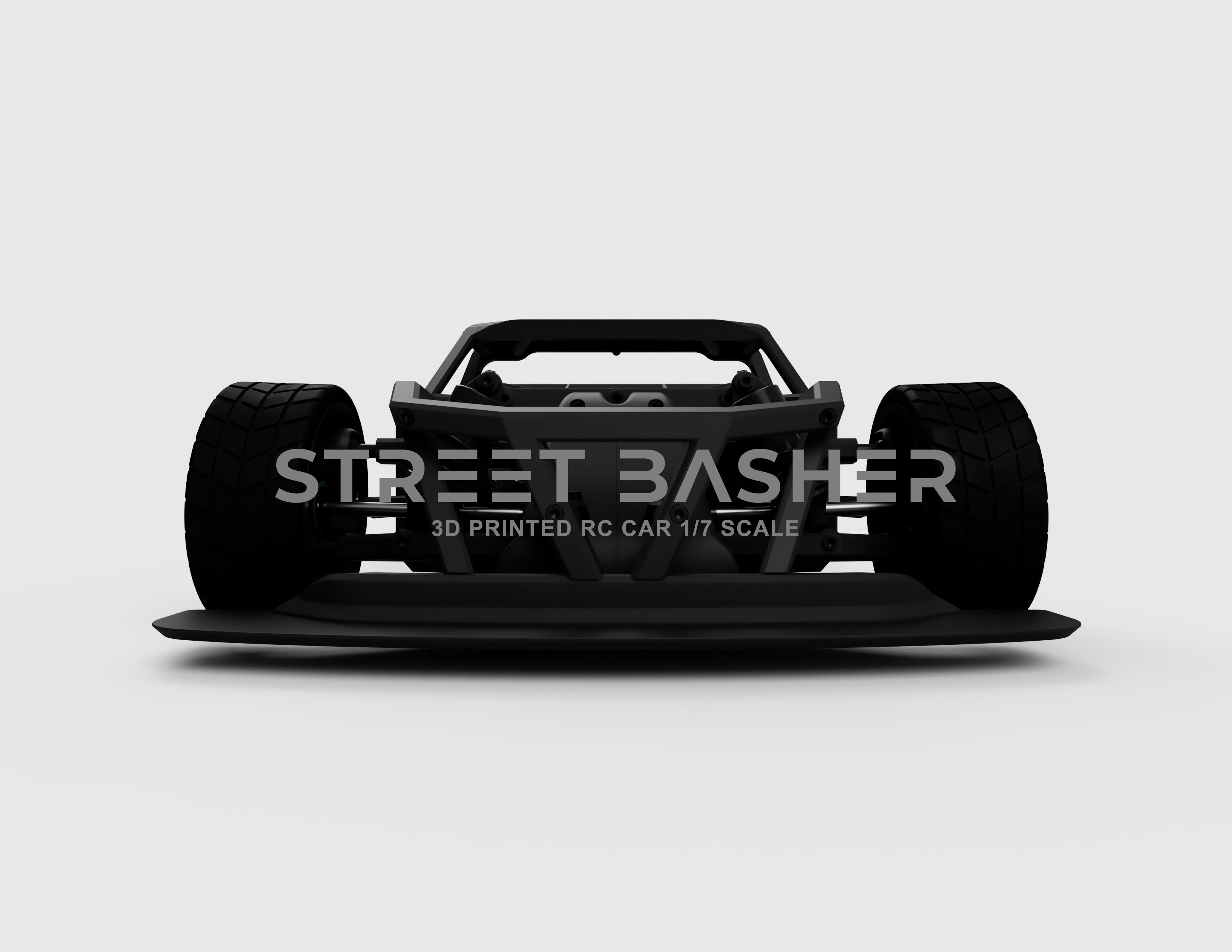 STREET BASHER 3D PRINTED RC CAR 1/7