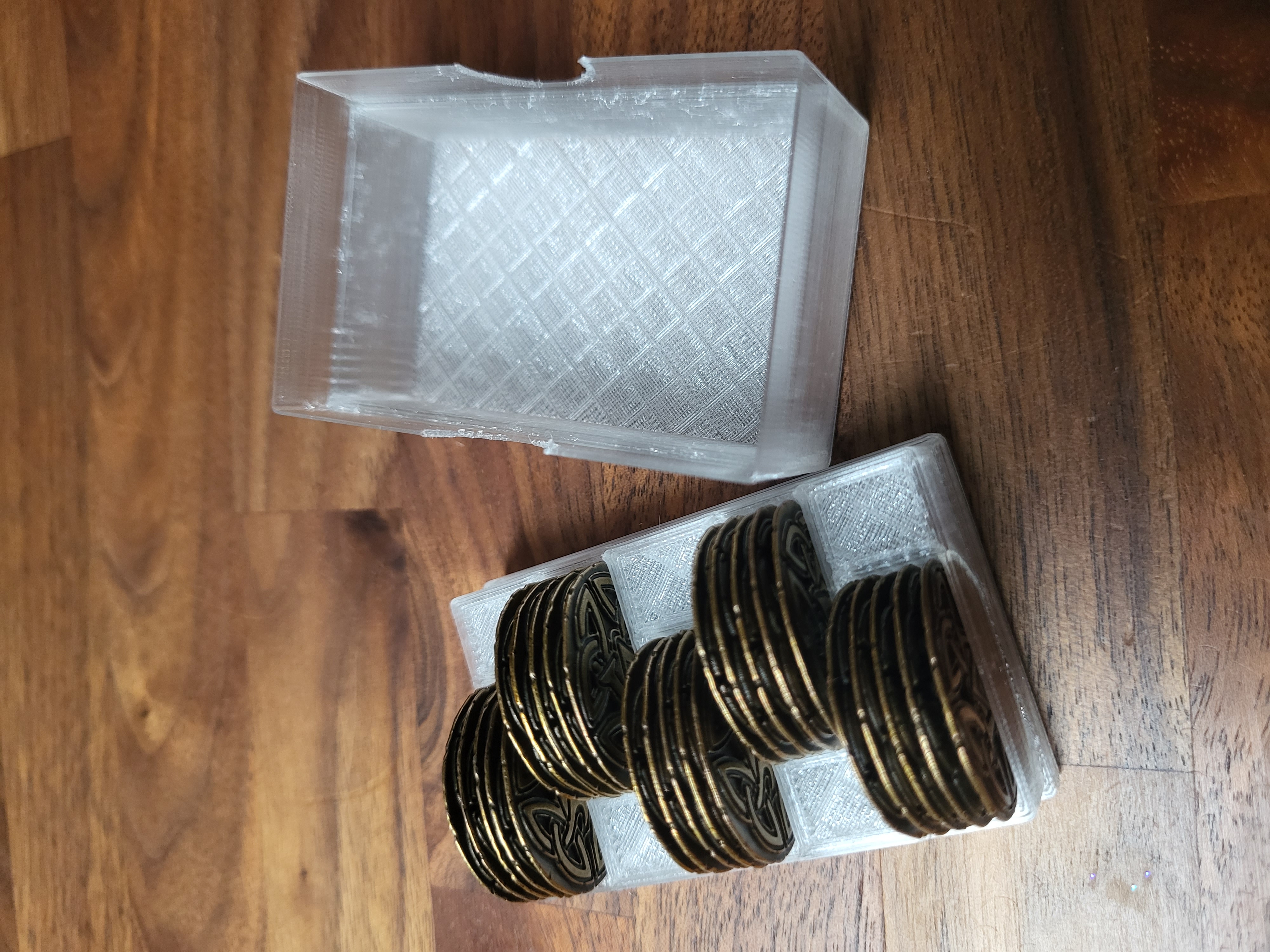 Aufbewahrungsbox mit Deckel für Wizard Deluxe Münzen