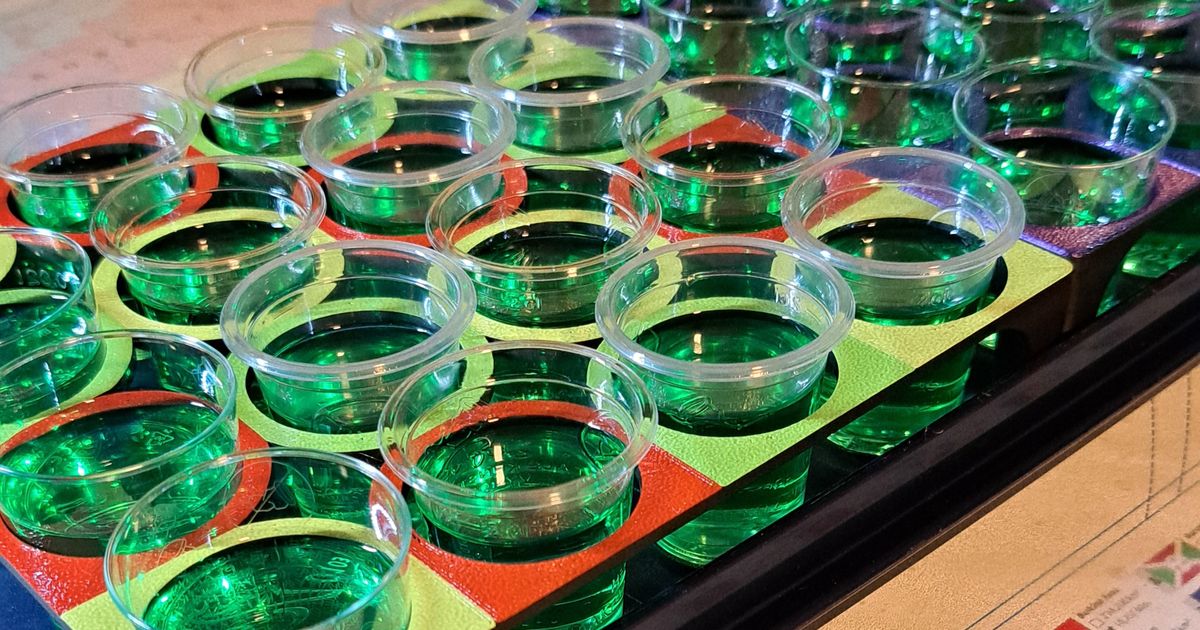 Shot Glass Holder by How To Homemade Download free STL model