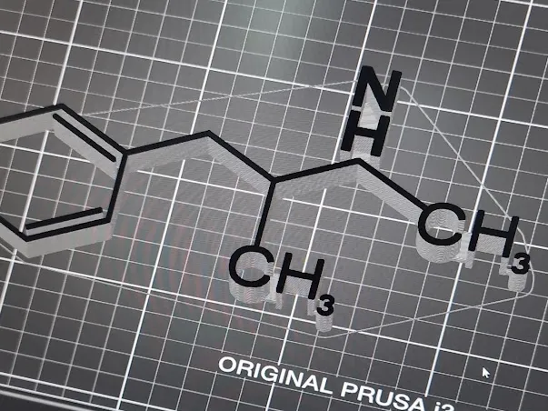 Methamphetamine molecule