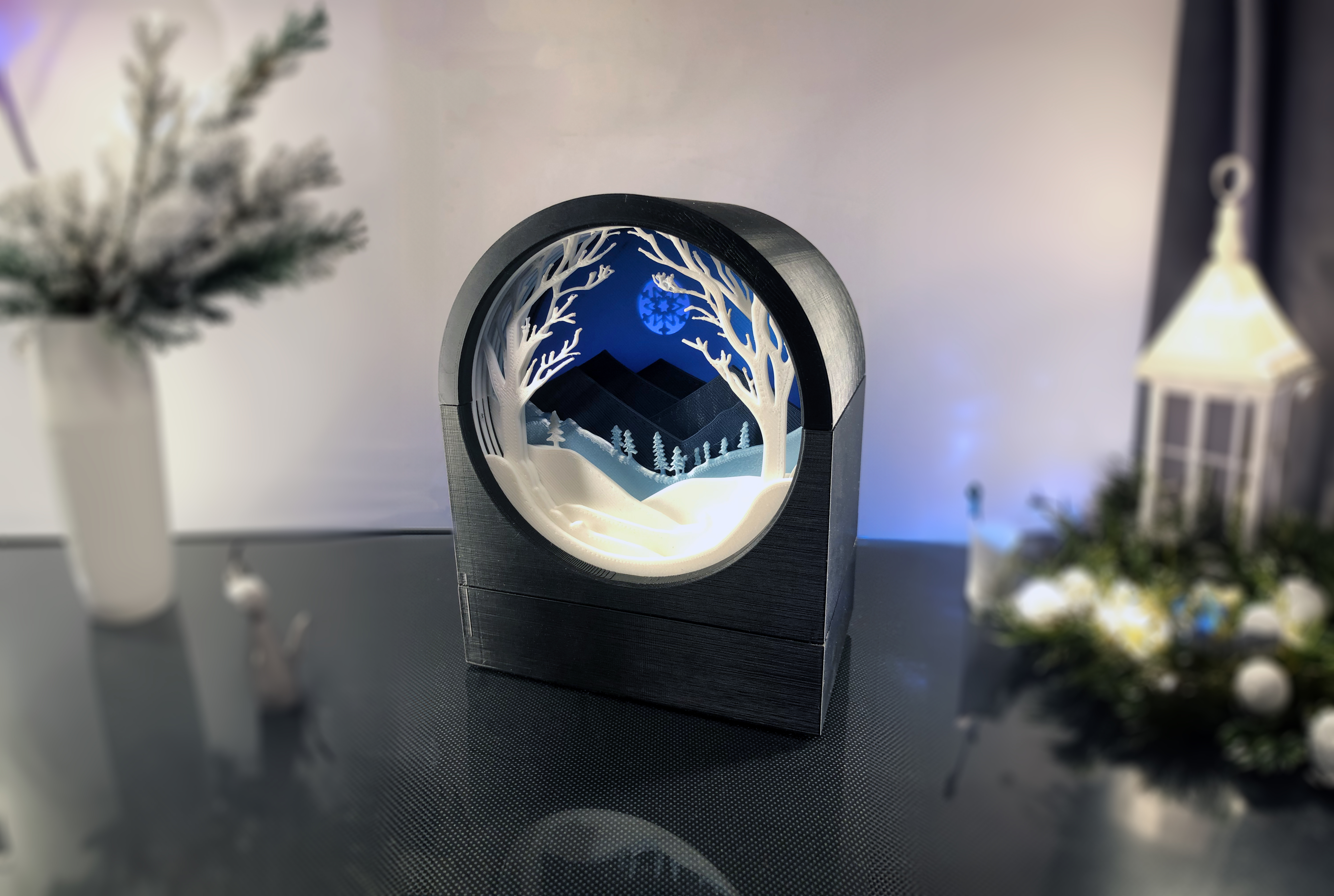 Winter Landscape Lamp