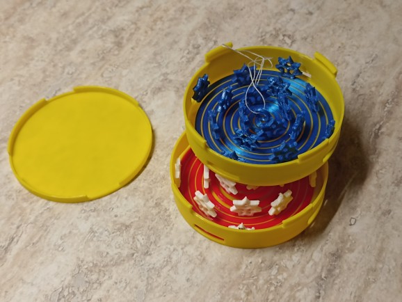 Miniatura 2 do modelo 3D Stackable storage box for spiral spring ornament